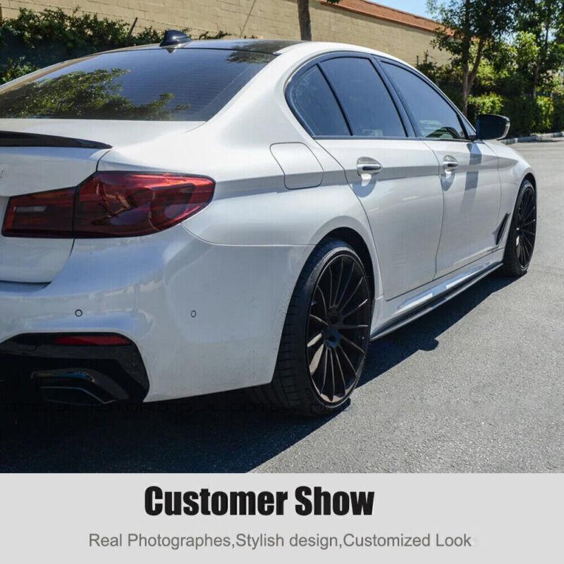 Suitable for BMW G30 540i M-Sport F90 M5 2017+ MP with extended carbon fiber side skirts.