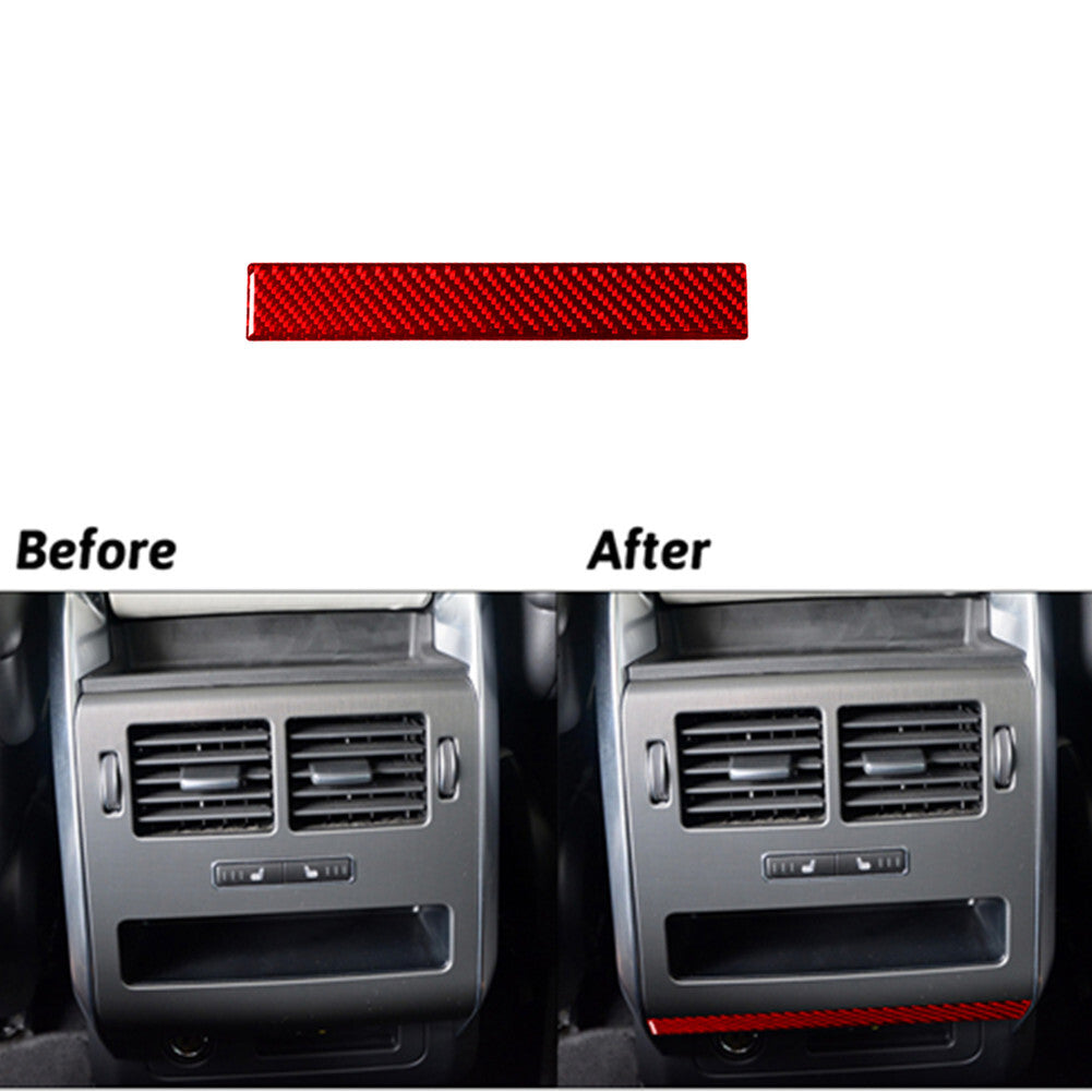 Red Carbon Fiber Rear Vent Below Cover Trim For Land for Range Rover Sport 2014-2017