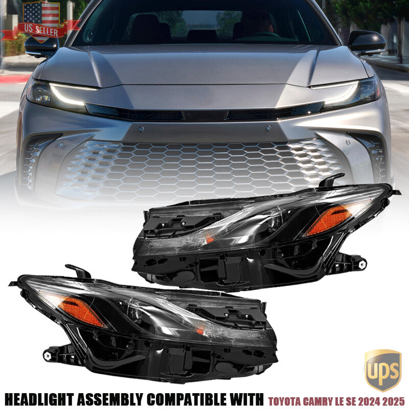 For 2024 25 for Toyota for Camry LE SE LED Projector Headlight Assy Driver Passenger