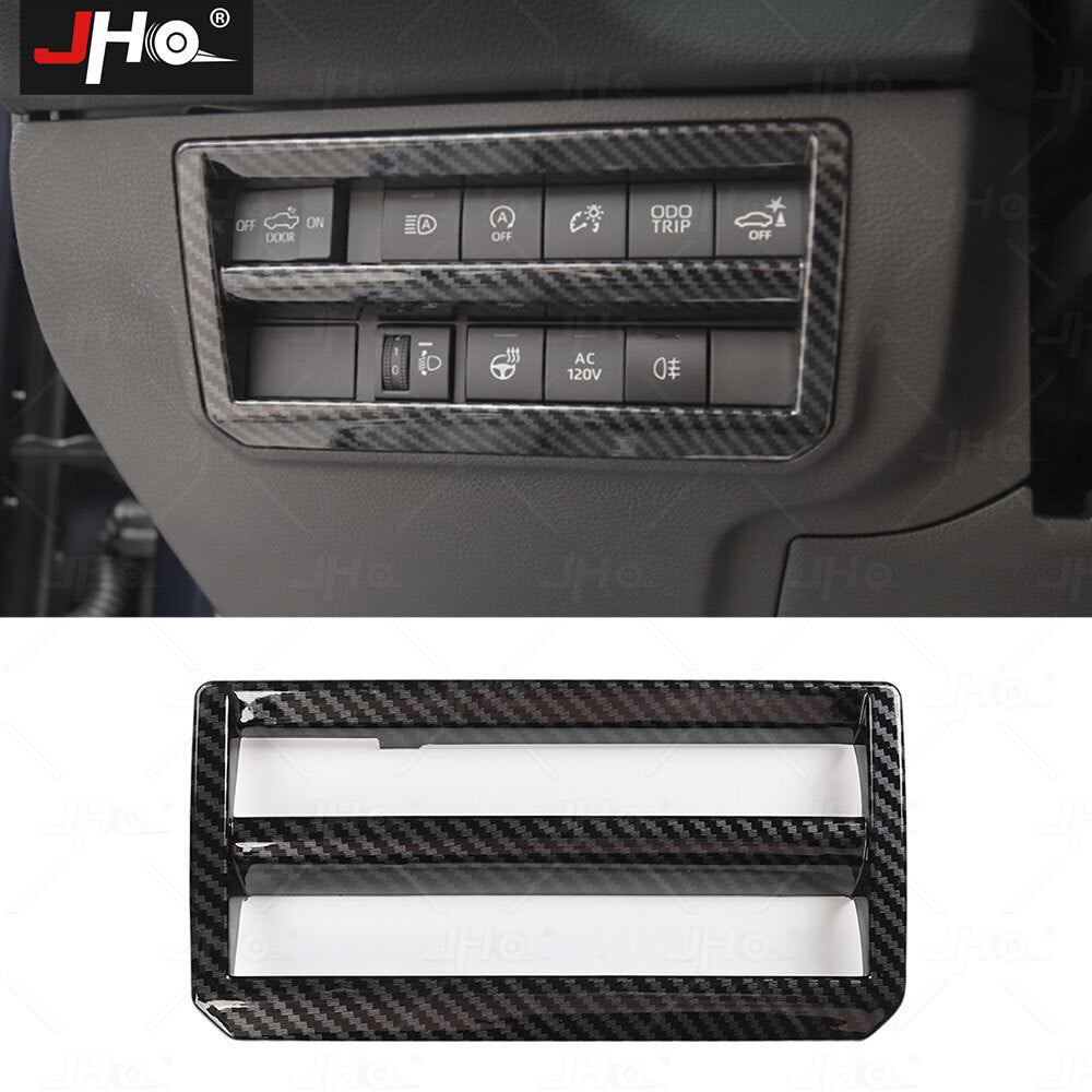 ABS Carbon Fiber Console Headlight Switch Panel Cover Trim for Toyota Tundra 22
