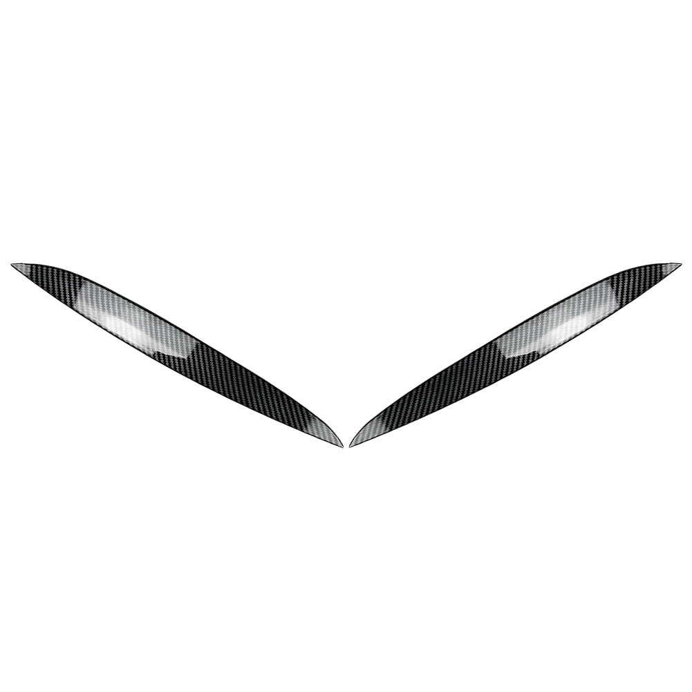 Headlight Eyebrow Eyelid Cover Trim Carbon Fiber Black for VW for Golf MK4 1997-2005