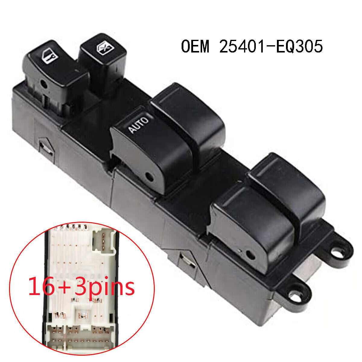 for Nissan X-Trail 2002-2007 LHD Electric Master Power 25401-EQ305 Window Switch