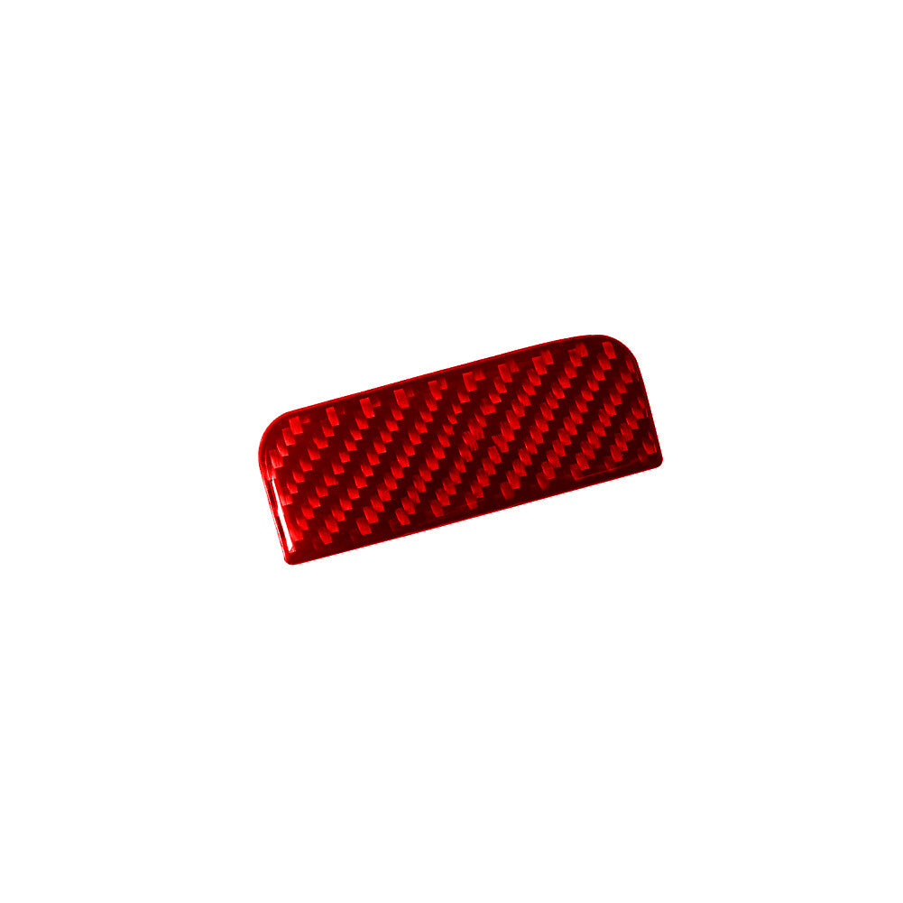 Red Carbon Fiber Glove Box Switch Cover Trim for Mitsubishi Outlander 2014-2016