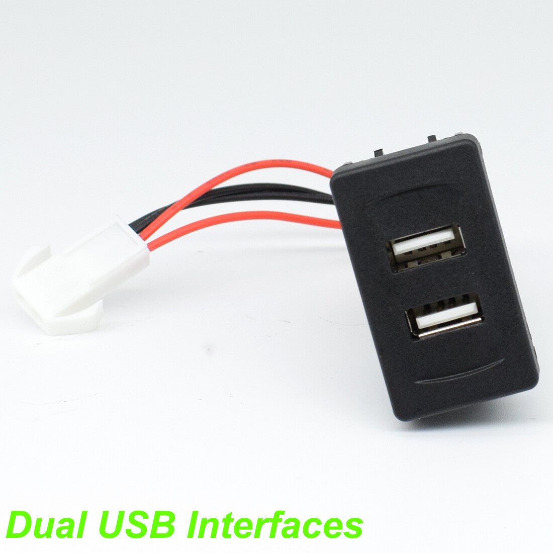 Vehicle-mounted 2.1A light, 2-port mobile phone socket, dual USB mobile phone charger suitable for Volkswagen transport vehicle T4