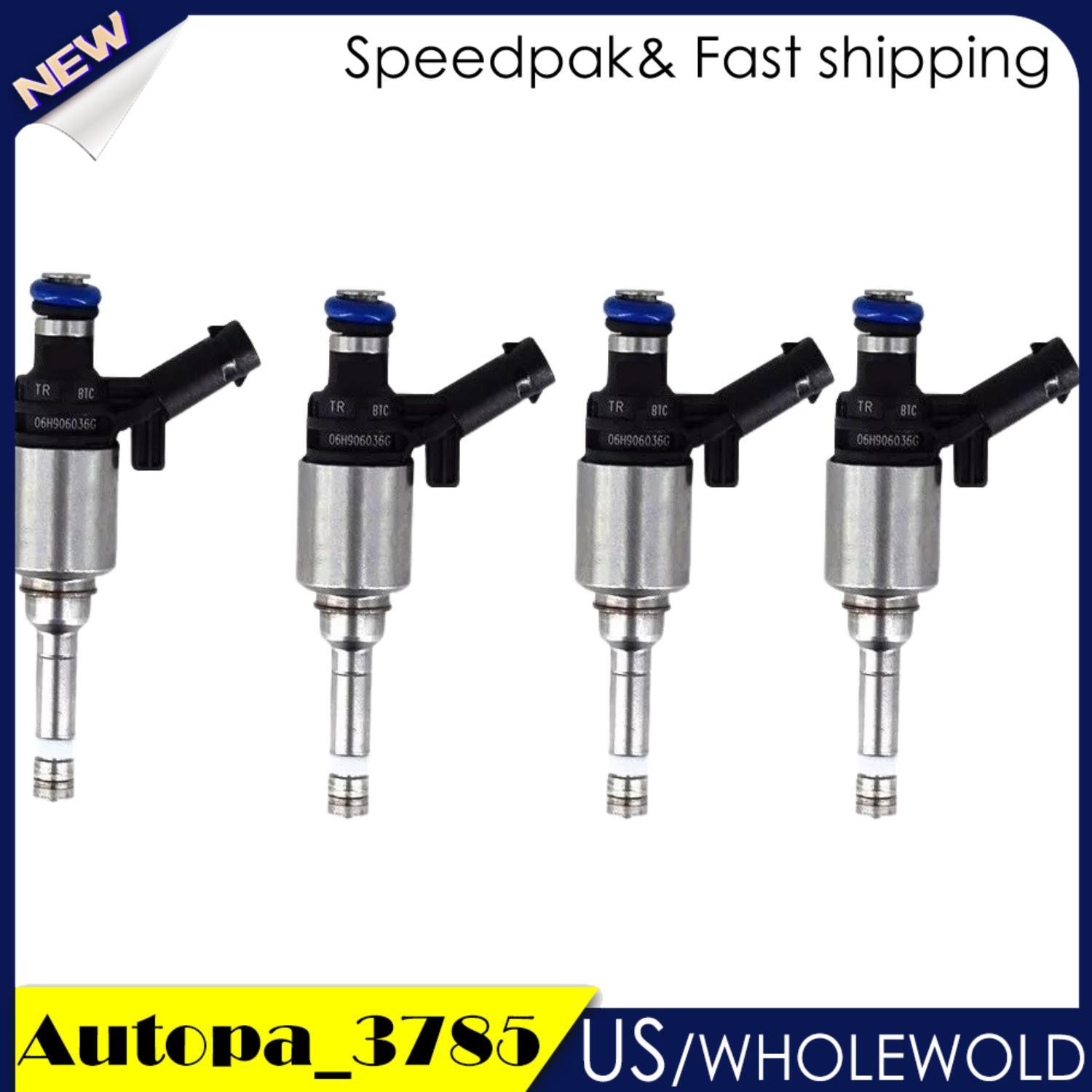 4pcs Fuel Injectors Fits for VW GTI for Tiguan for AUDI A3 A4 A5 Q5 TT 2.0TSI 06H906036G