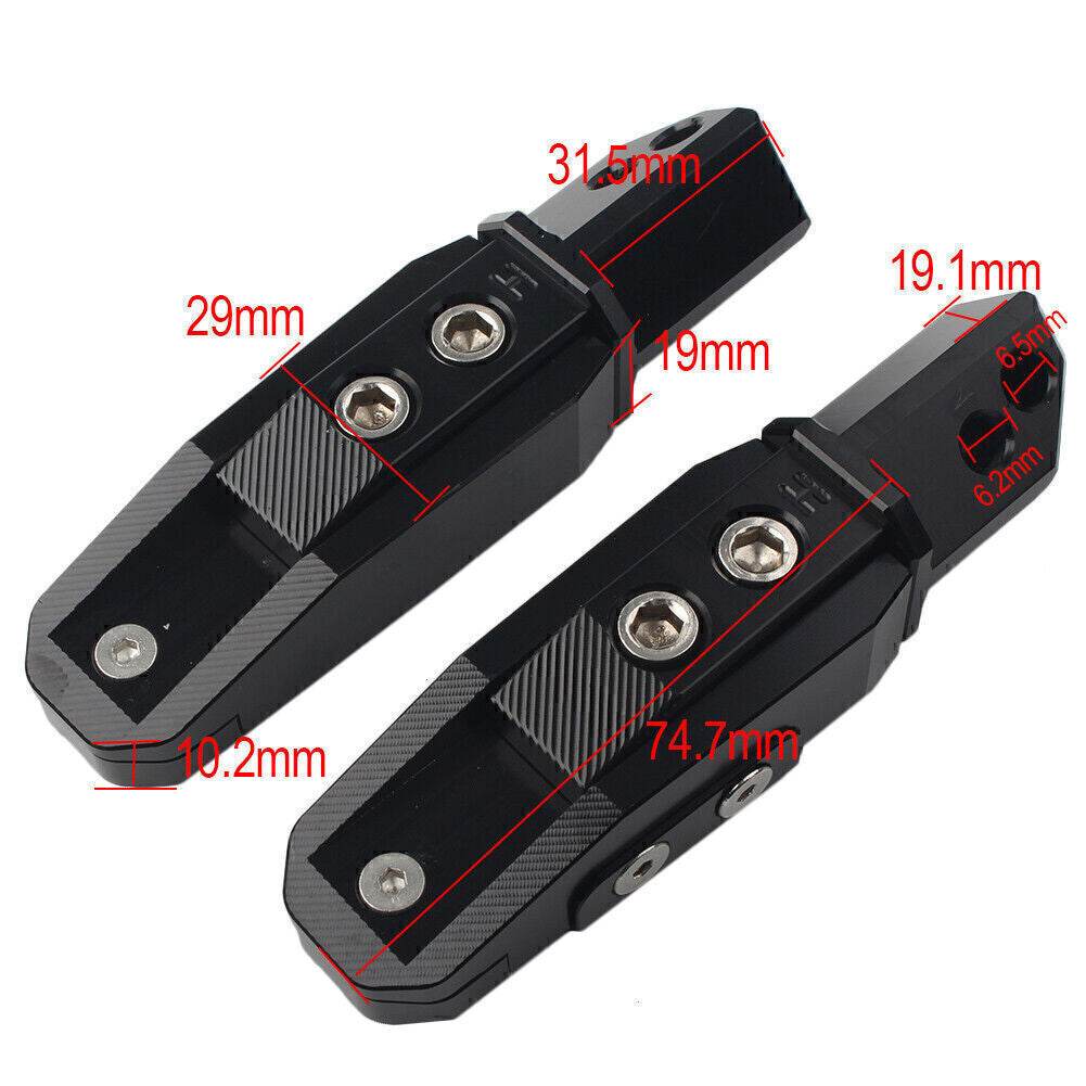 for Honda CBR600RR F5 CBR600 F4/F4I Green Rear Passenger Foot Pegs Pedal Pads