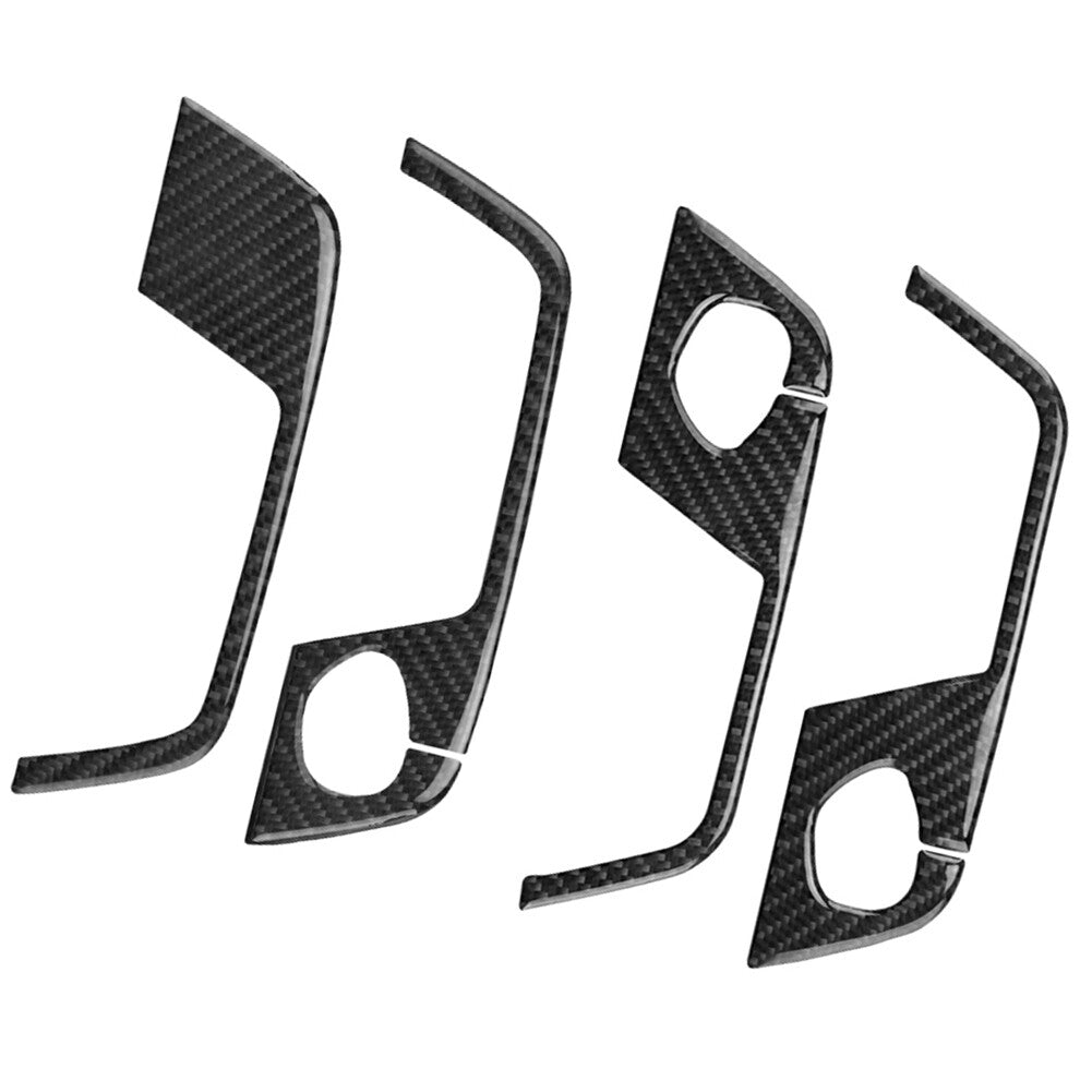 Car Door Inner Panel Trim Strip Interior Carbon Fiber for Audi for A4 S4 2005-2008