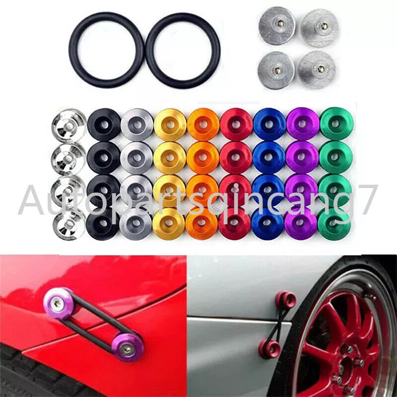 Quick Release Fasteners For Car Bumpers Trunk Fender Hatch Lids Kit Set