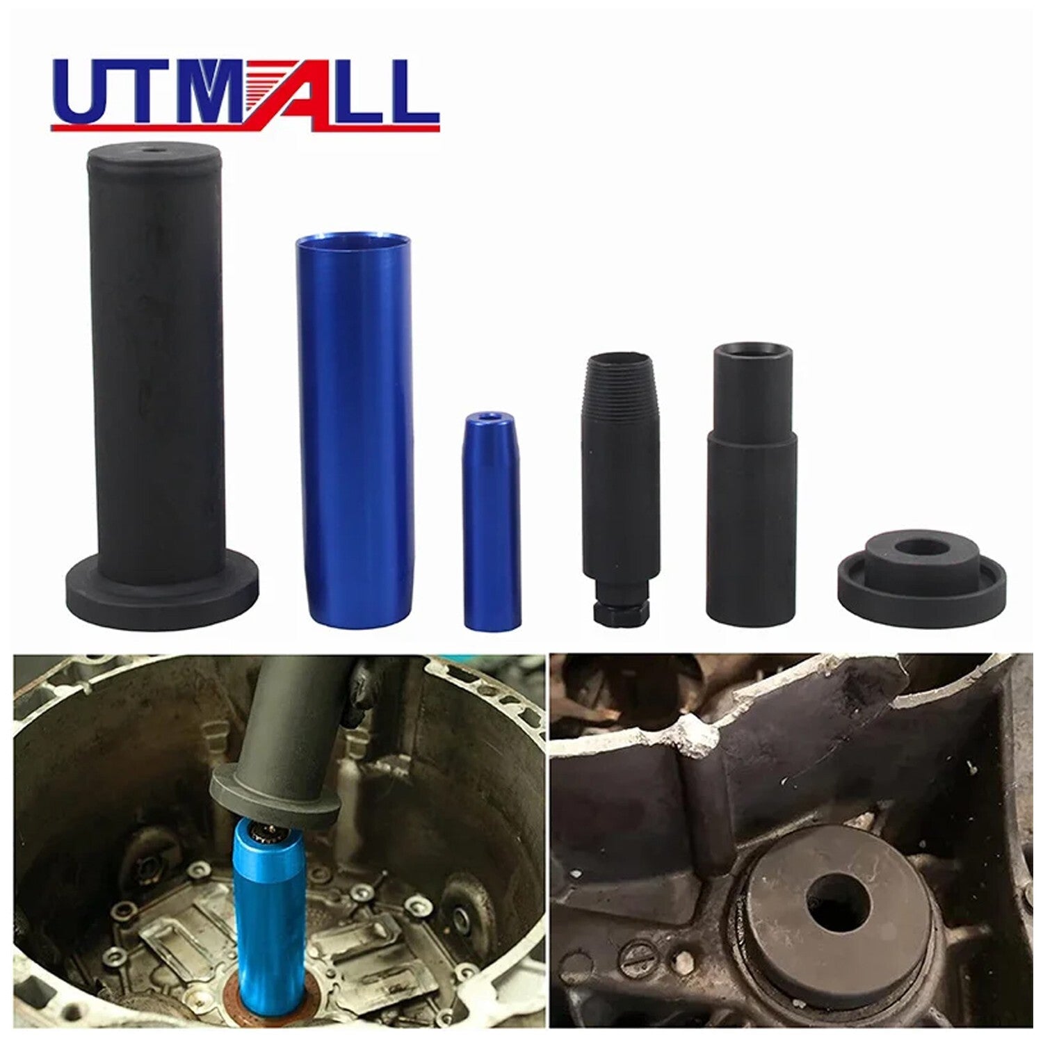 Oil seal removal tool kit for dual-clutch transmissions suitable for Ford Focus DCT DPS6
