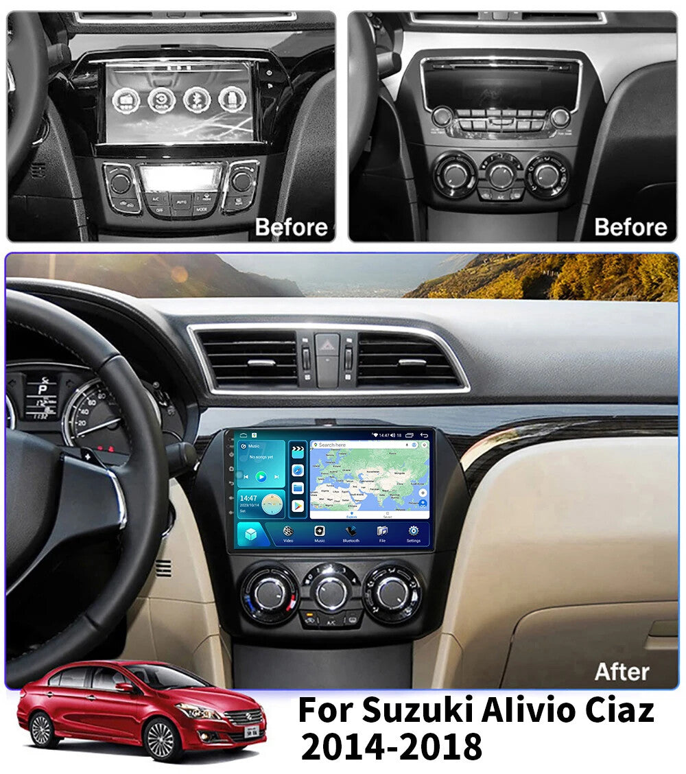 Android CarPlay Car Radio for Suzuki Alivio Ciaz 2014-2018 GPS Stereo Multimedia