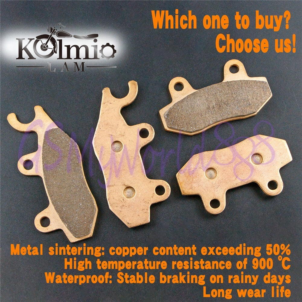 Kolmio-LAM Front Rear Brake Pads Fit for KAWASAKI 250 EX250 ABS 2008-2012