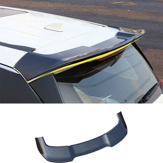 for Nissan X-TRAIL Rogue 2021-2022 ABS Carbon Fiber Rear Boot Spoiler Wing Flap