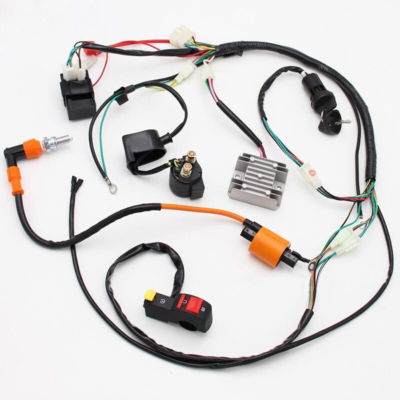 Complete Electrics Wiring Harness Loom CDI Coil accessory part suitable ATV QUAD