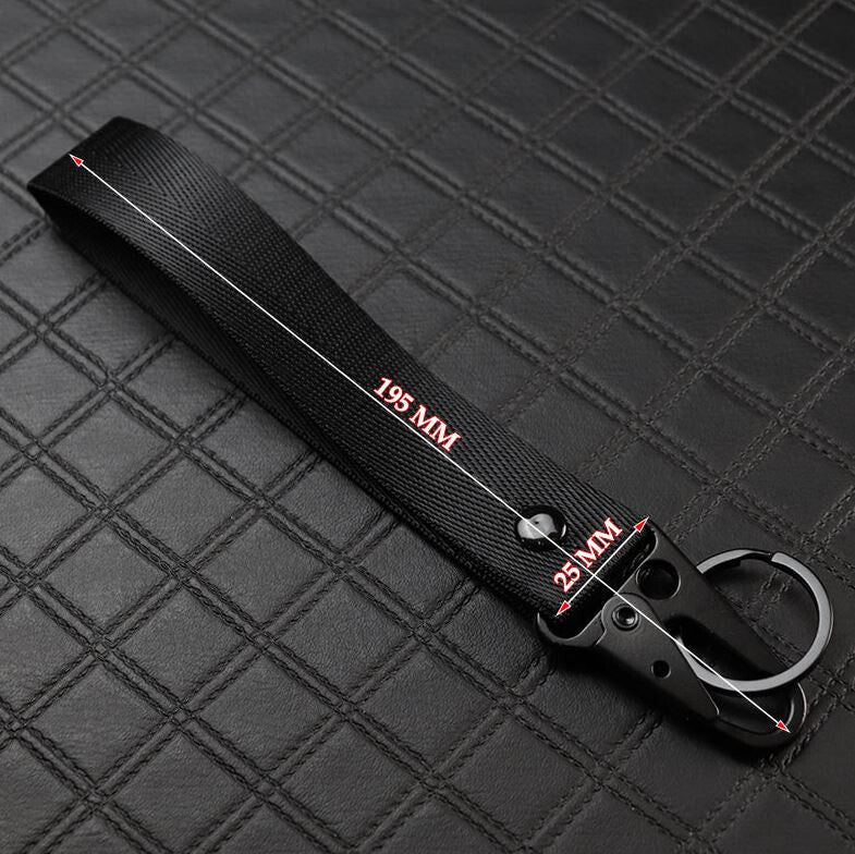 Car keychain/key ring, black and silver horseshoe buckle accessories for Audi for A5