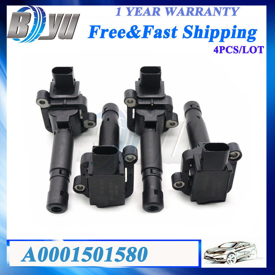 4X New Ignition Coil Pack for Mercedes-Benz C230 Kompressor 1.8L L4 03-05