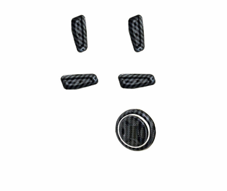 for Seat Adjustment Button Cover Trim 6PCS for Kia Carnival 2022-2023 Carbon Fiber