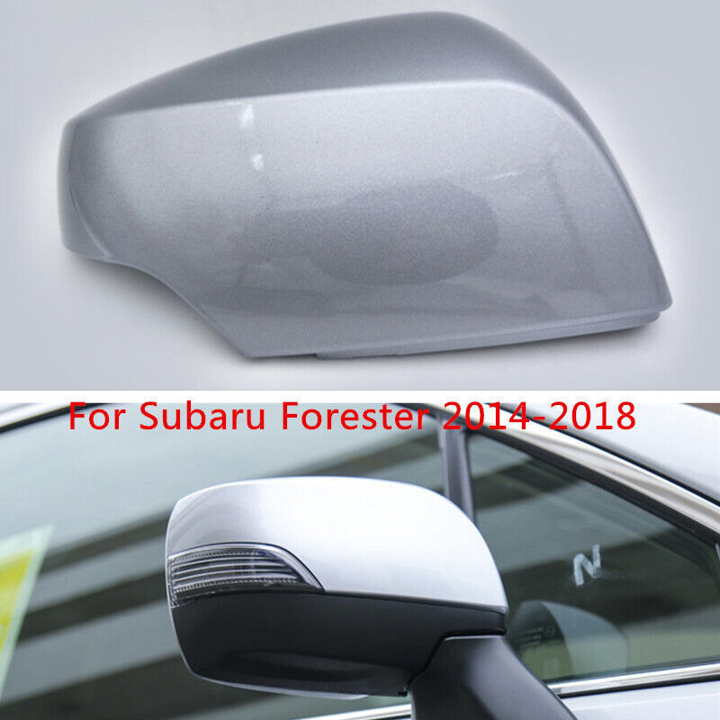 Silver RH Rearview Side Wing Mirror Cover Shell Cap for Subaru Forester 2014-18