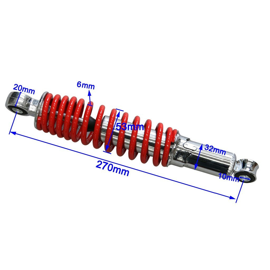 2X 270mm Front Shock Absorber Suspension for Quad Dirt Bike Go Kart ATV Buggy