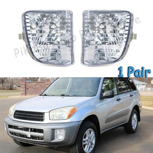 1 Pair Front Bumper Fog lights Lamp Turn signal Light For 2001-2003 for Toyota RAV4