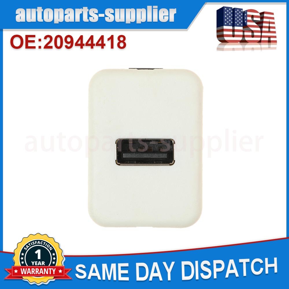 20944418 White USB Port Socket for Chevrolet for Saturn , for Cadillac for GMC , for Buick