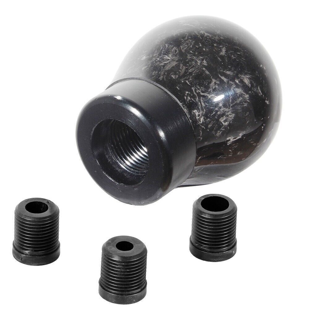 Forged Real Carbon Fiber Black Ball Manual MT Gear Shift Knob Shifter Universal