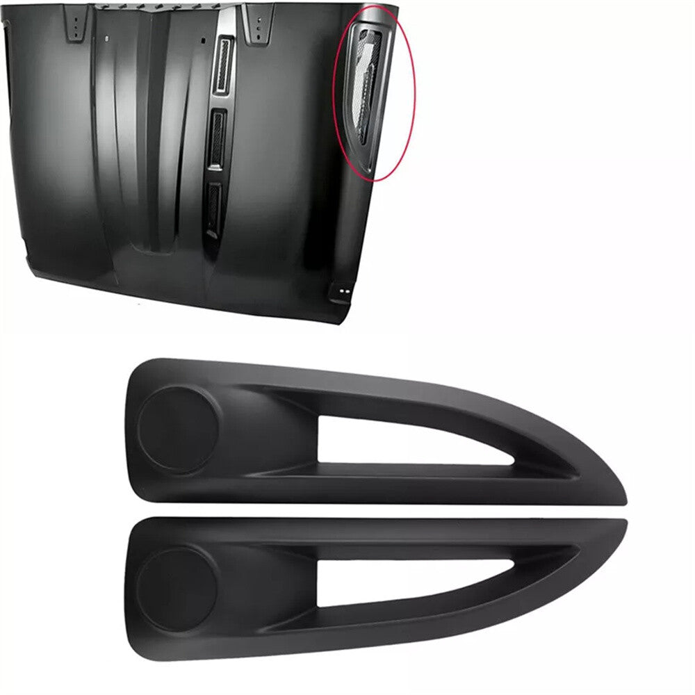 1 Pair Hood Side Vent Cover Trim Replacement for Jeep for Wrangler Rubicon 2007-2017