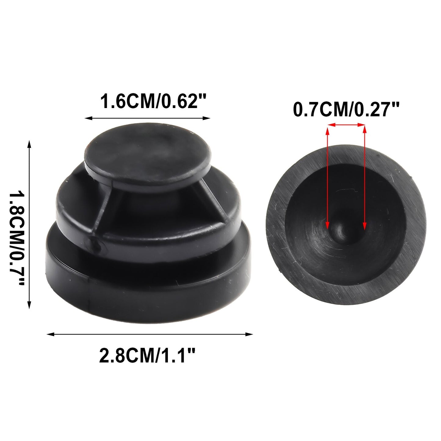 Car engine hood rubber bracket 4-piece replacement part P30110238