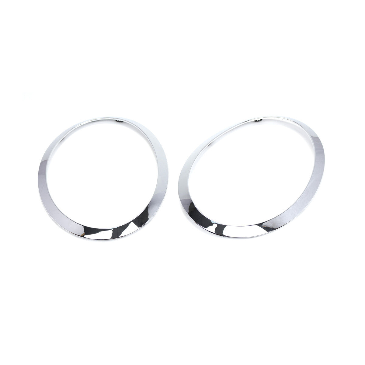 FOR F55 F56 F57 for MINI COOPER HEADLIGHT TRIM RING SET LEFT and RIGHT CHROME SLIVER