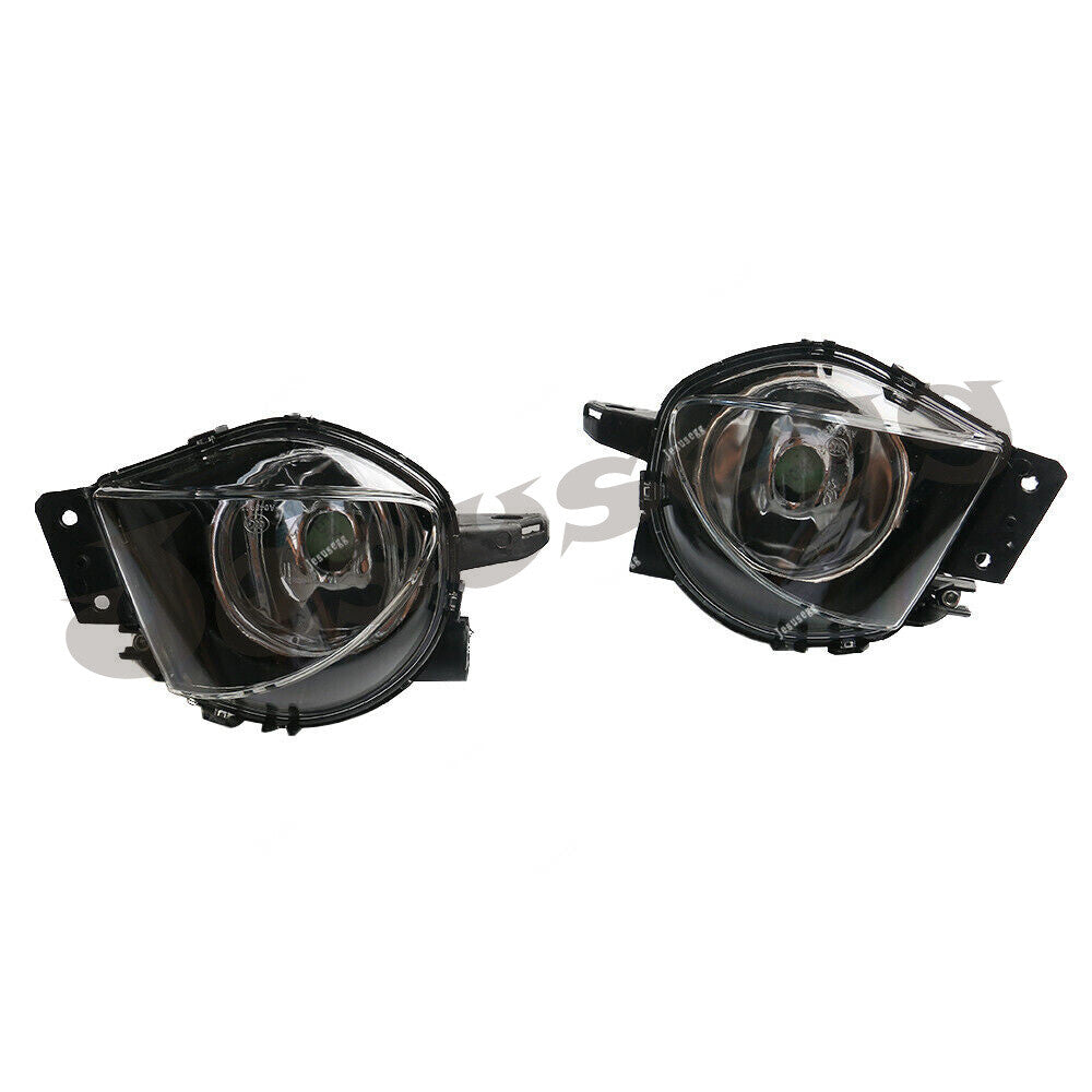 Set of 2 Left + Right Side Front Clear Fog Light Lamp Assembly for BMW 3 Series