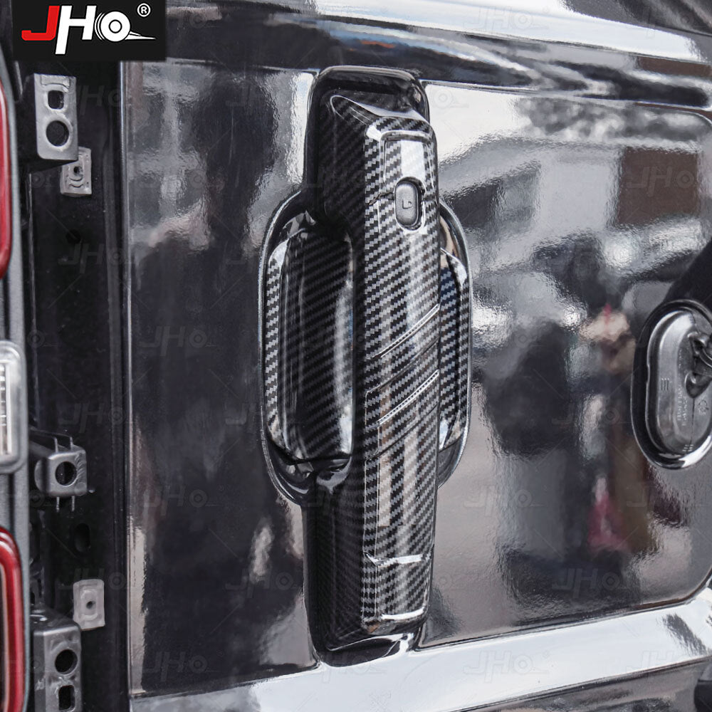 Carbon Fiber Trunk Tailgate Handle and Bowl Trim Cover for Ford Bronco 2021-2024