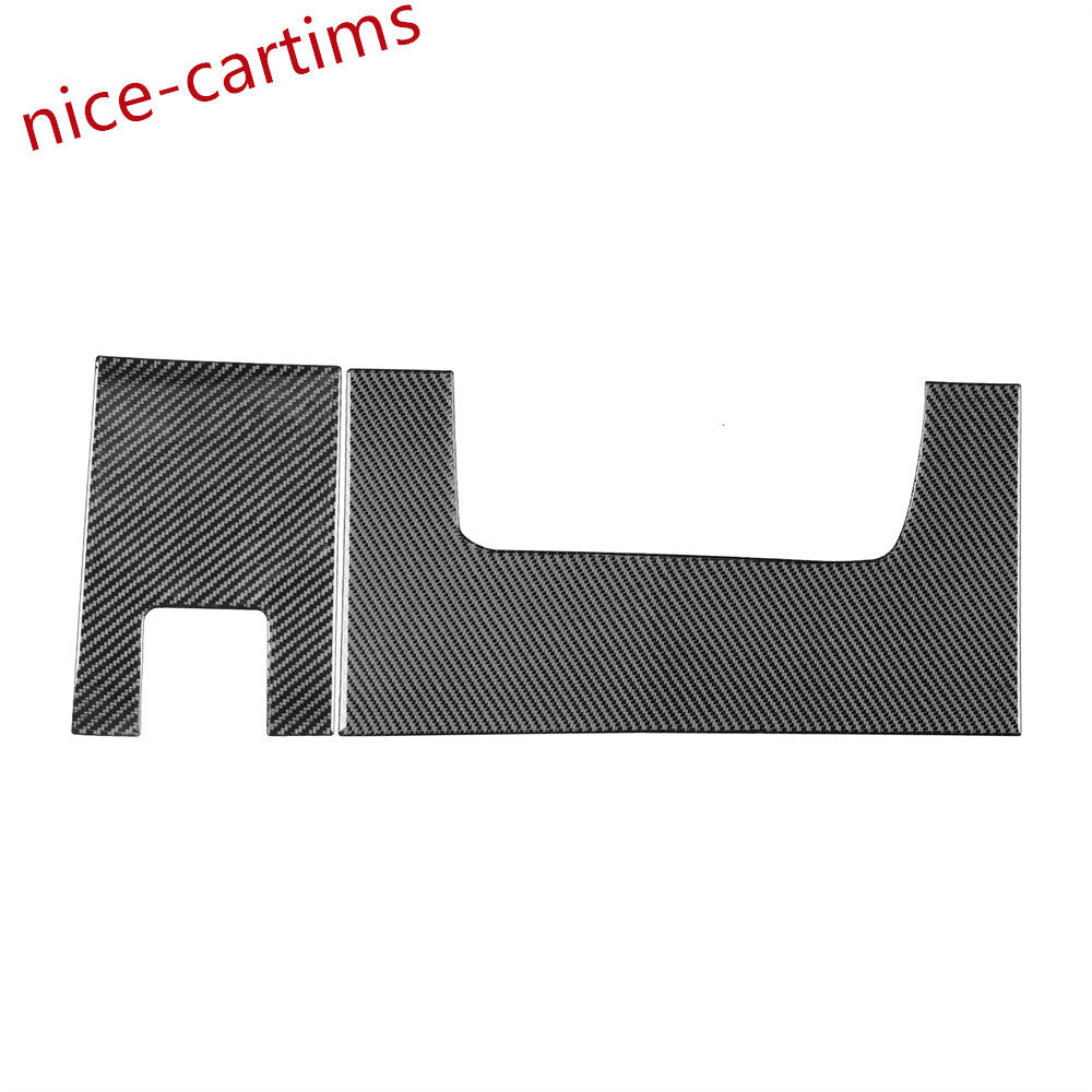 2¡ÁCarbon Fiber Interior Steering Wheel Lower Panel Cover for Ford F150 2009-2014
