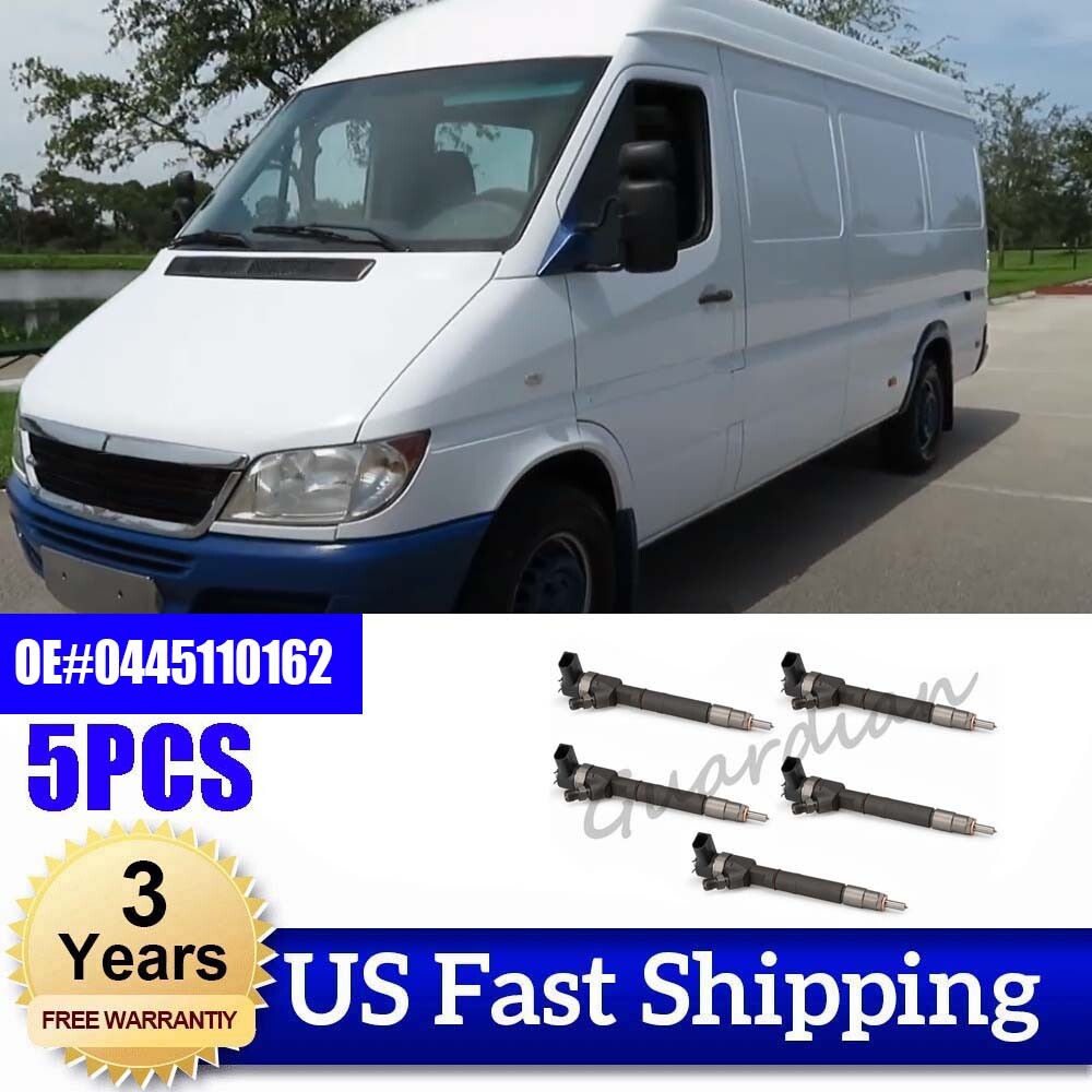 5PCS 0445110162 Fuel Injector for Dodge for Freightliner Sprinter 2500 3500 04-06