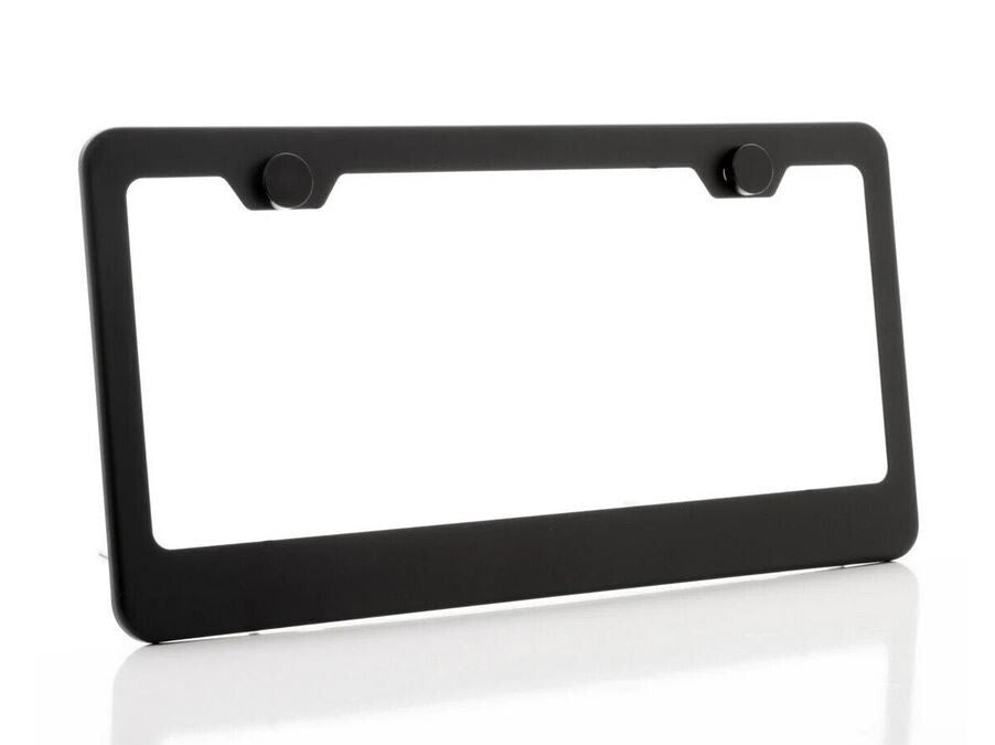 Car license plate frame cover, wide bottom, matte black, suitable for Dodge