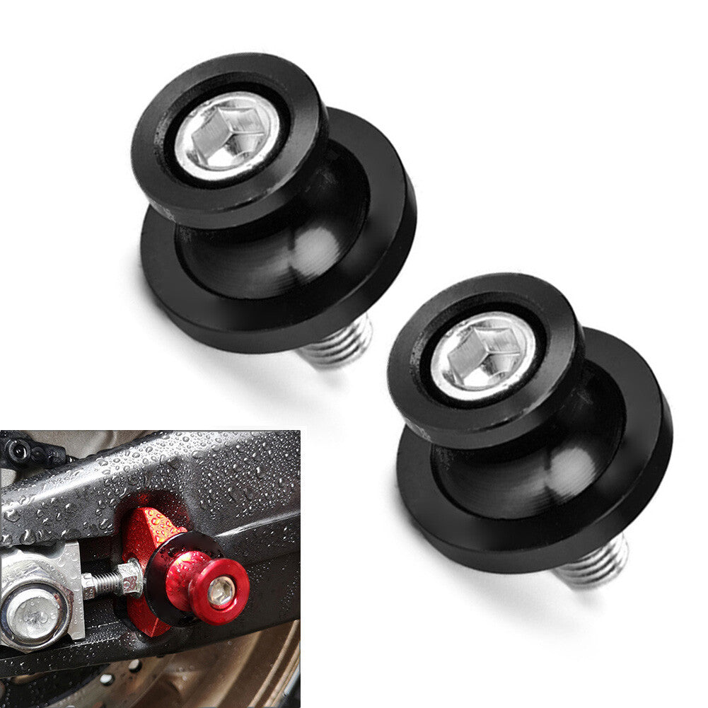 8MM Swingarm Spools Slider Stand Screw for Honda CBR 600 900 1000 RR Black 2PCs