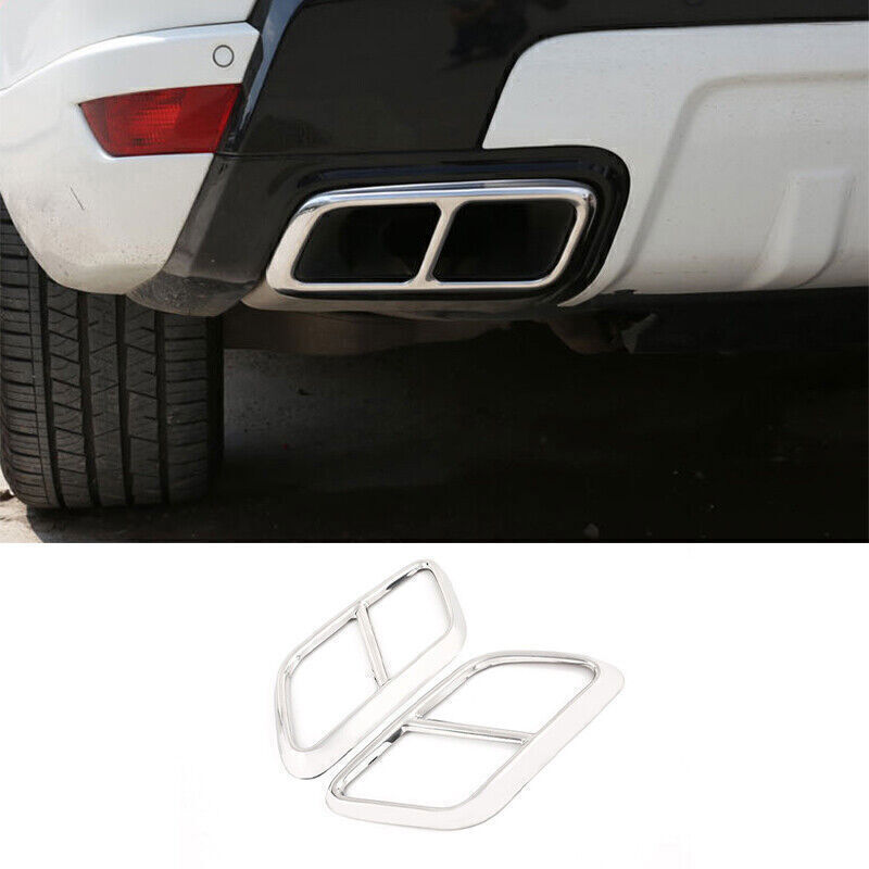 Rear Tail Light Lamp Frame Trim Chrome Steel 2X for Range Rover Sport 2018-2022