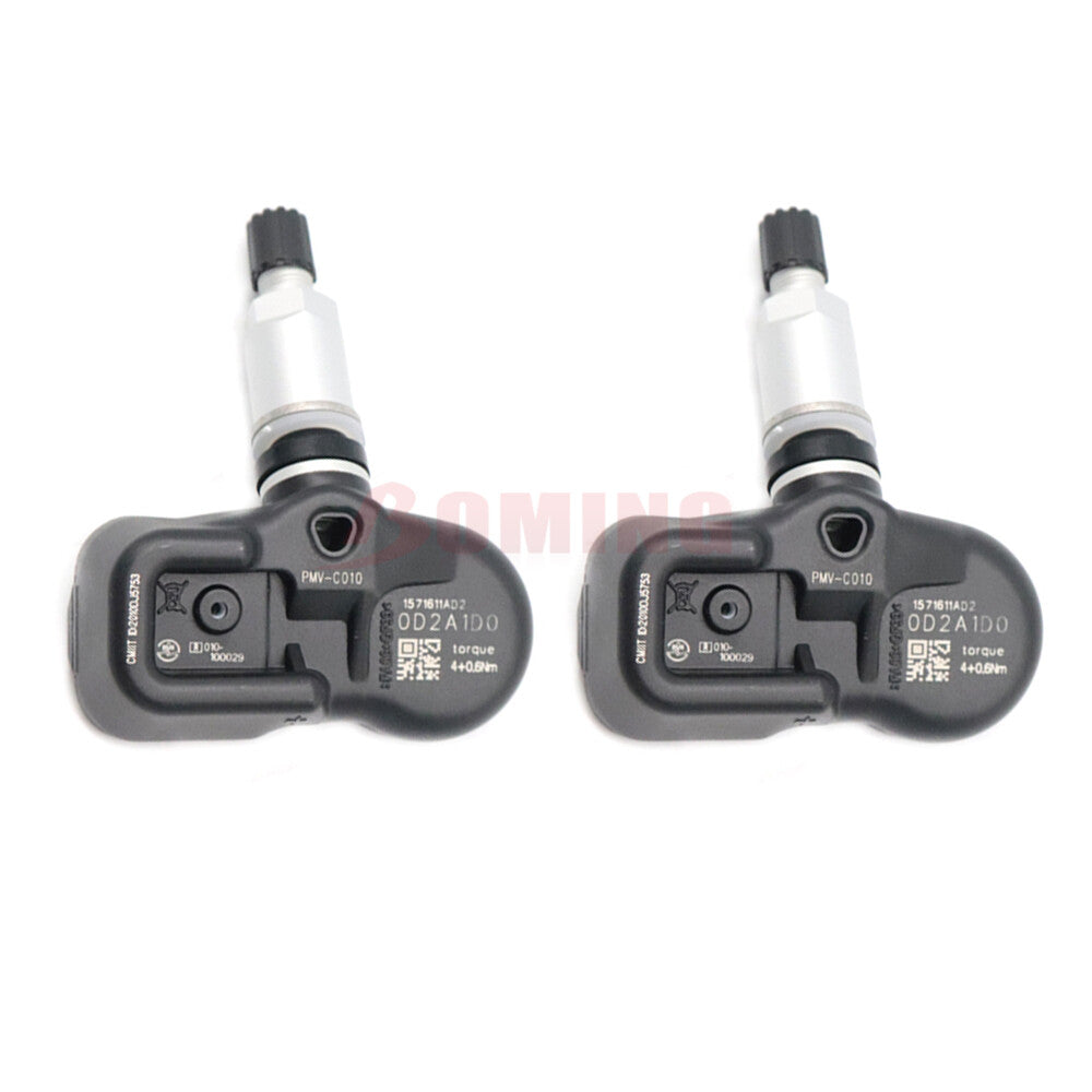 2-pack of new tire pressure sensors TPMS 42607-06020 PMV-C010 for Toyota Rav4 and for Lexus in the USA.