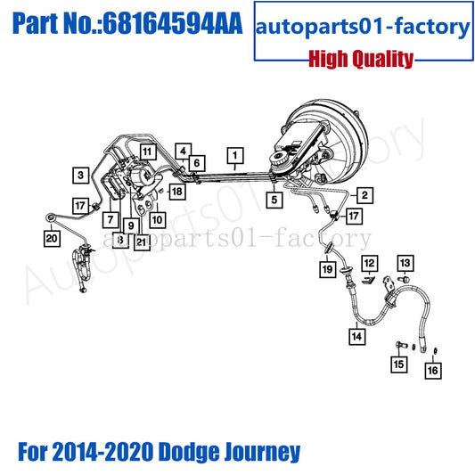 68164594AA ABS Anti-Lock Brake Pump Control Module For 2014-2020 for Dodge Journey