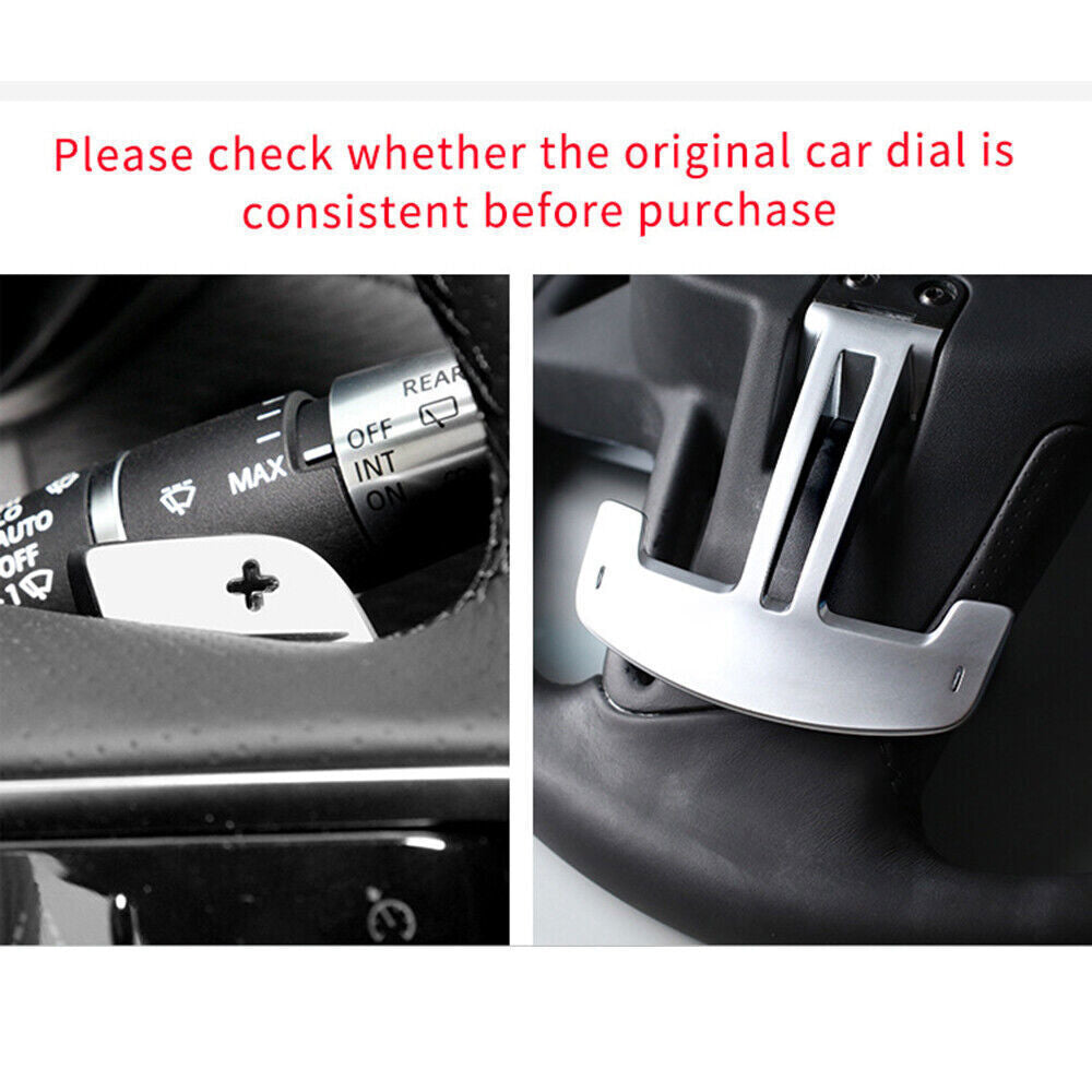 For LR for Range Rover 2021-23 Forged Carbon Steering Wheel Paddle Shifter Cover 2x
