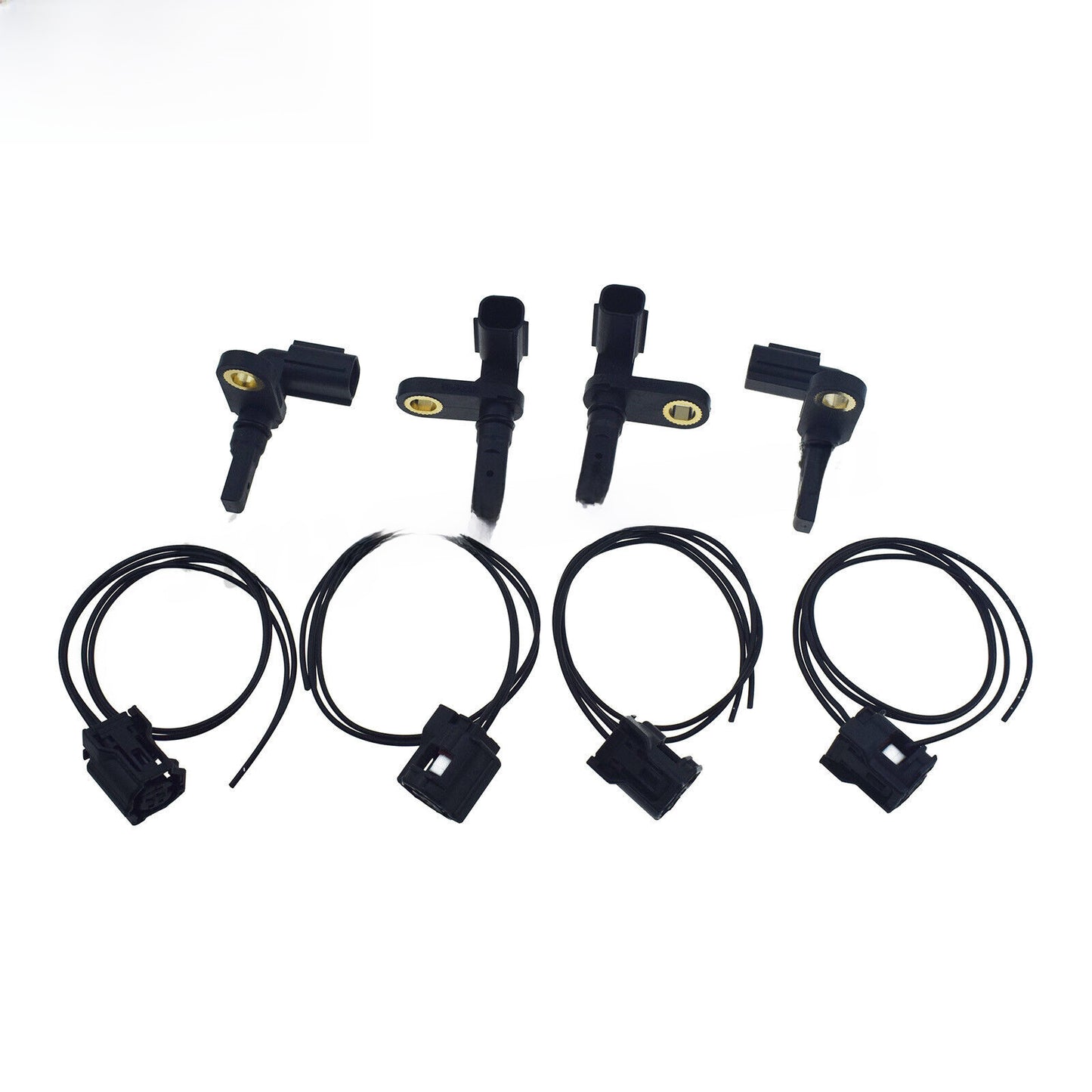 For 07-17 for Toyota Sequoia Tundra Front Rear LH RH ABS Wheel Speed Sensor +4x Plug