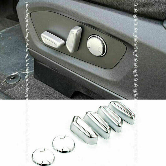 for Ford Explorer 2020-2022 Matte Silver Inner for Seat Adjustment Button Cover Trim