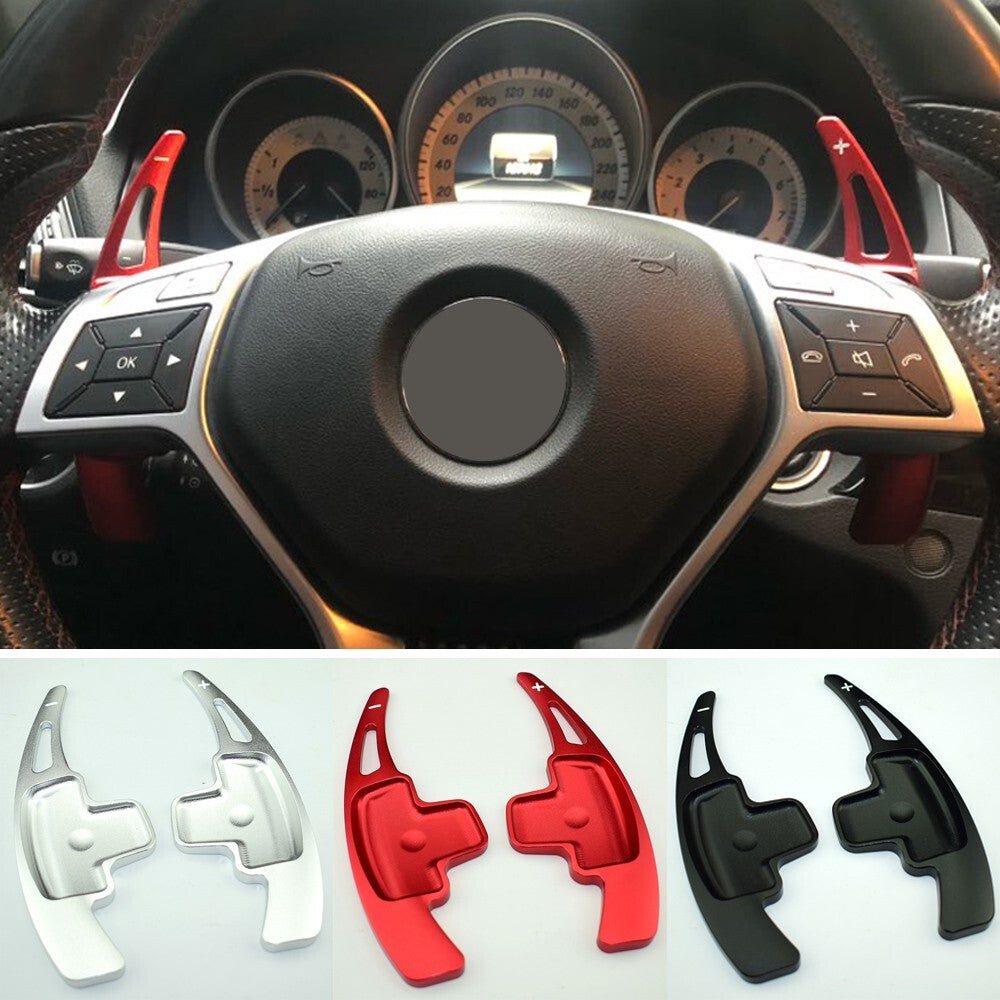 Aluminum Steering Wheel Shift Paddle Shifter Extension for Benz AMG A, B, E, GLK, SL