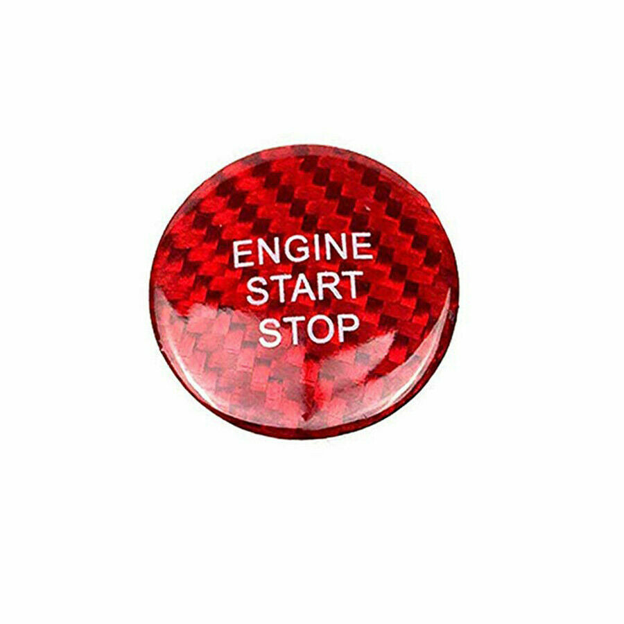 Carbon Engine Start Stop Button Cover Trim