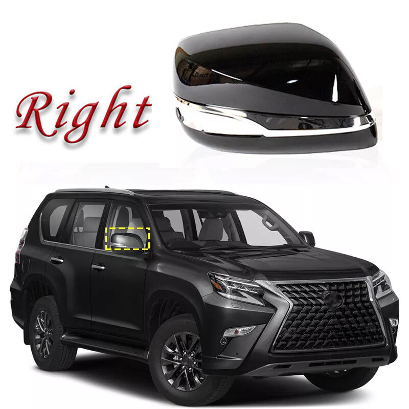 1 PC Right for Lexus GX460 2010-21 Exterior Side Wing Rearview Mirror Cover Caps