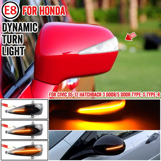 Dynamic Turn Signal Light for Honda for Civic 2005-2012 Hatchback 3 door/5 door Type