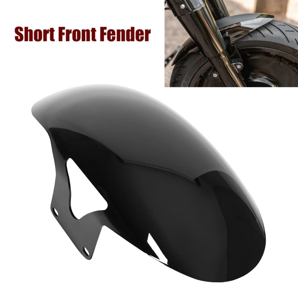 Motorcycle Short Front Fender Mudguard for Harley M8 Softail Fatboy 2018-2024