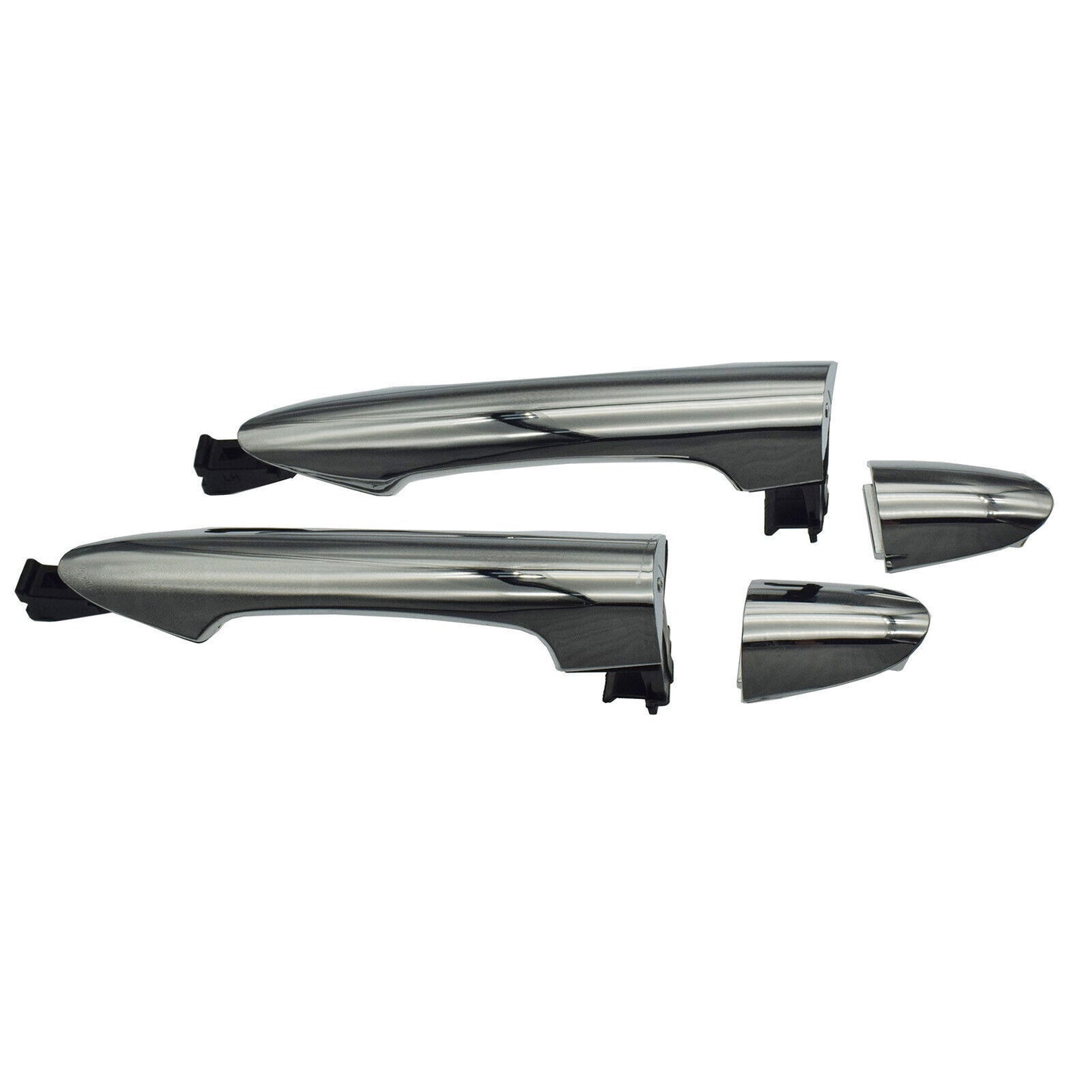 for Kia Picanto 2011-2016 Rear Left Right Exterior Door Handles Chrome Pair 2X