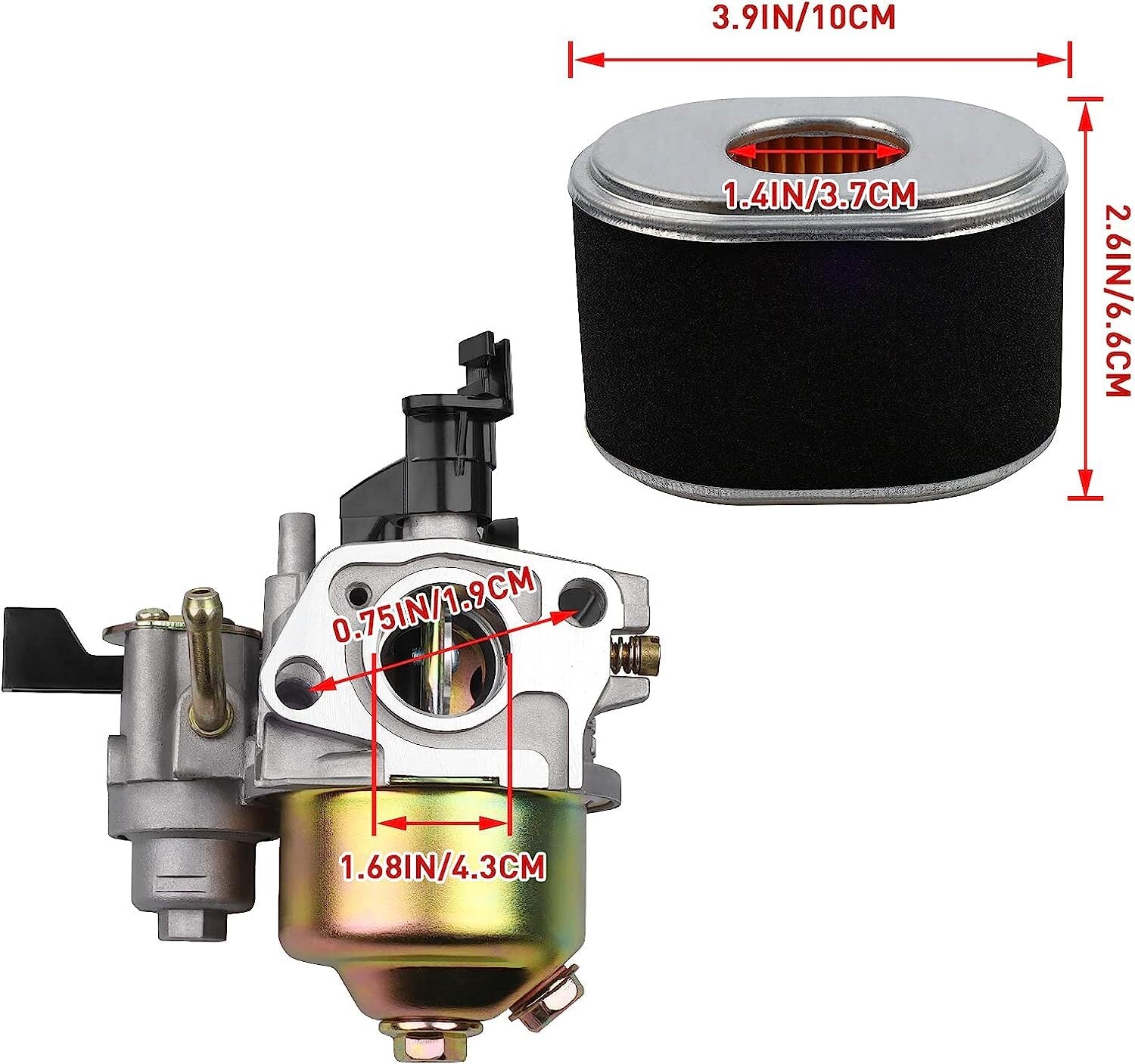 Carburetor for Honda WP20X WP30X WMP20X WMP20X1 WT20XK2 WT20XK3,163cc 196cc 200c