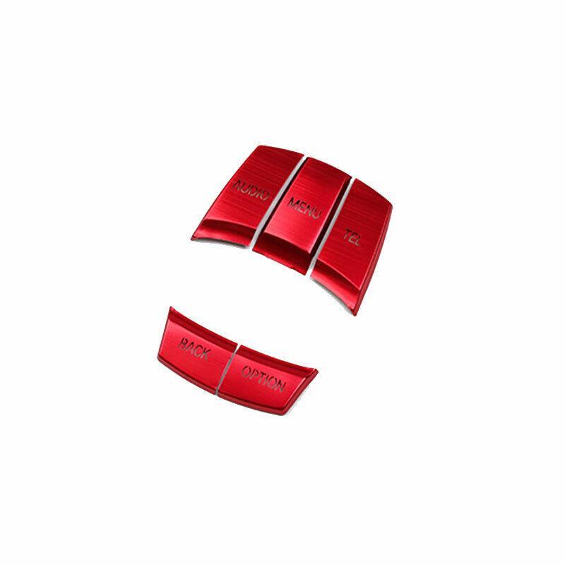 Center Console Switch Trim Decoration for BMW 3 4 Series GT 2013-18 Red Aluminum