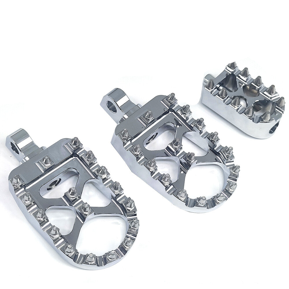 2x Foot Pegs Rests Pedals Bobber 1x Shifter Peg for Harley Sportster XL883 1200
