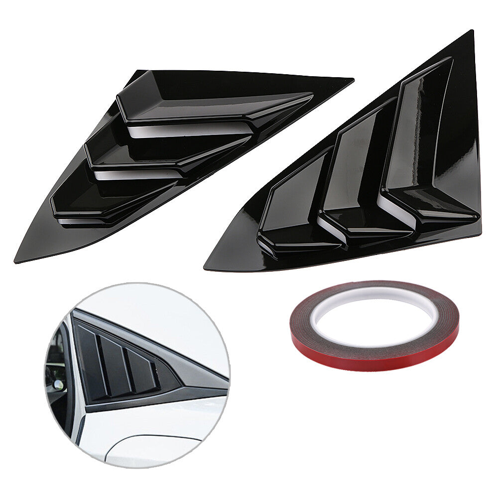 2-piece rear side ventilation window cover for Honda for Civic 2016 - 2018 Hatchback